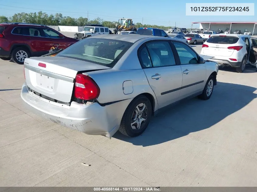 2005 Chevrolet Malibu VIN: 1G1ZS52F75F234245 Lot: 40588144