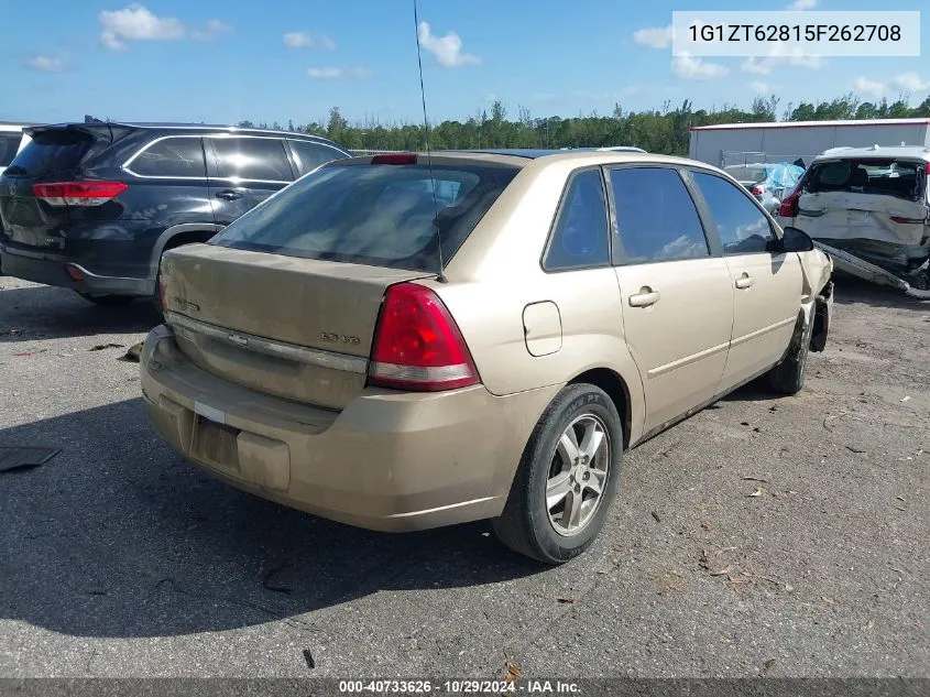 2005 Chevrolet Malibu Maxx Ls VIN: 1G1ZT62815F262708 Lot: 40733626