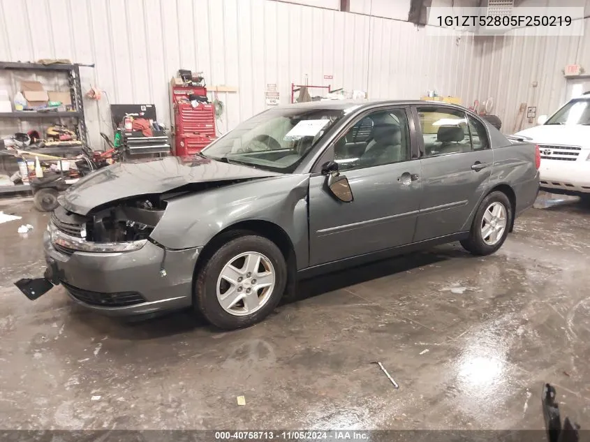 2005 Chevrolet Malibu Ls VIN: 1G1ZT52805F250219 Lot: 40758713