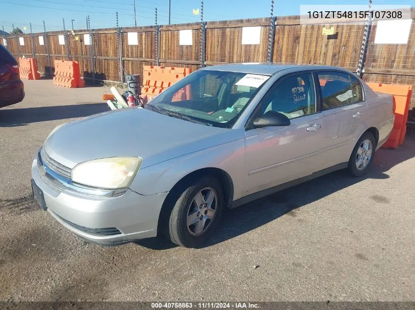 2005 Chevrolet Malibu Ls VIN: 1G1ZT54815F107308 Lot: 40758863