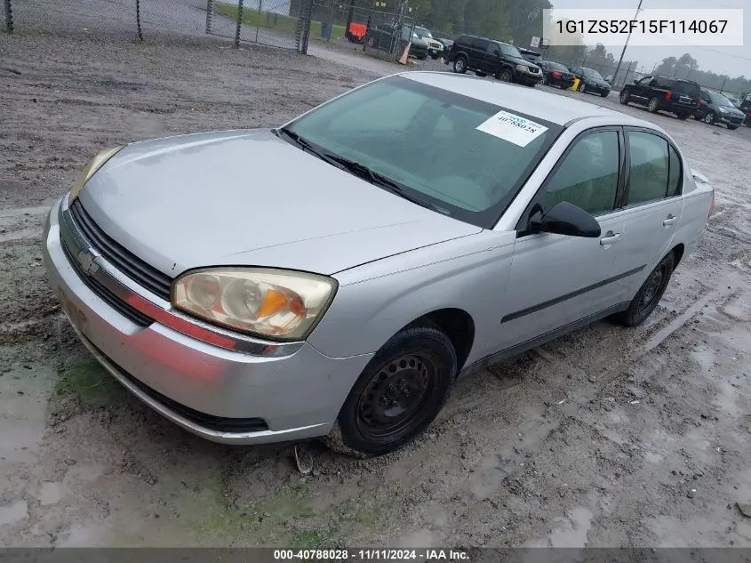 2005 Chevrolet Malibu VIN: 1G1ZS52F15F114067 Lot: 40788028