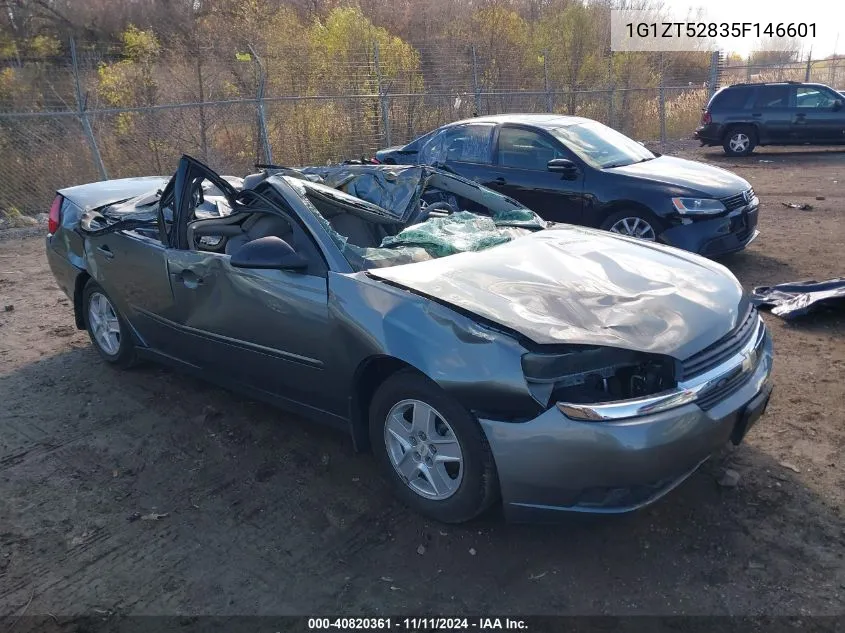 2005 Chevrolet Malibu Ls VIN: 1G1ZT52835F146601 Lot: 40820361