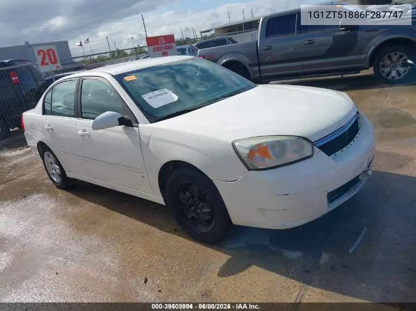 1G1ZT51886F287747 2006 Chevrolet Malibu Lt