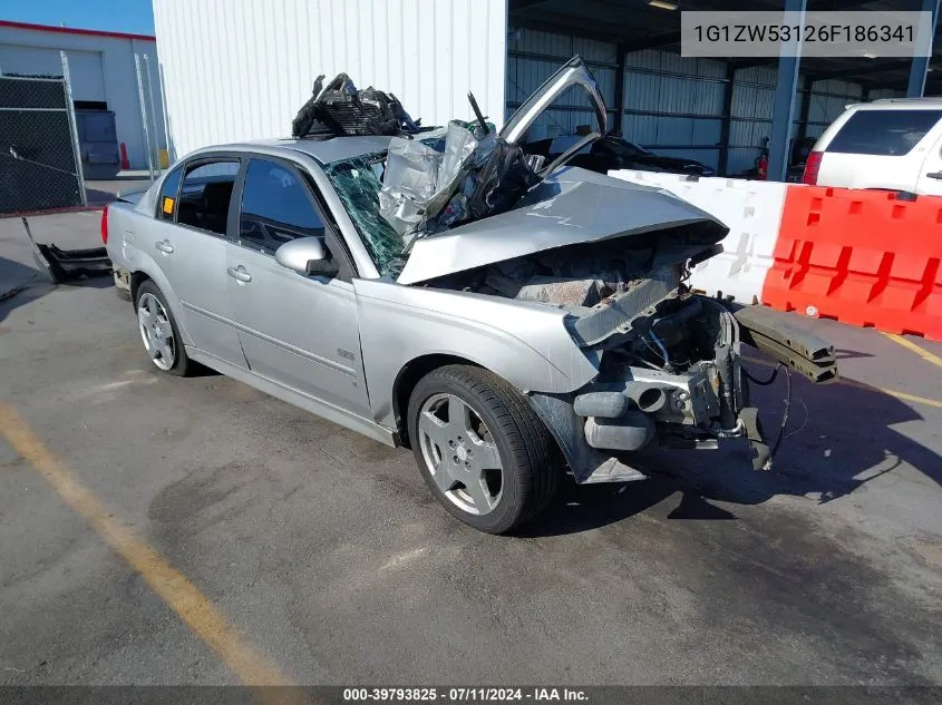 2006 Chevrolet Malibu Ss VIN: 1G1ZW53126F186341 Lot: 39793825