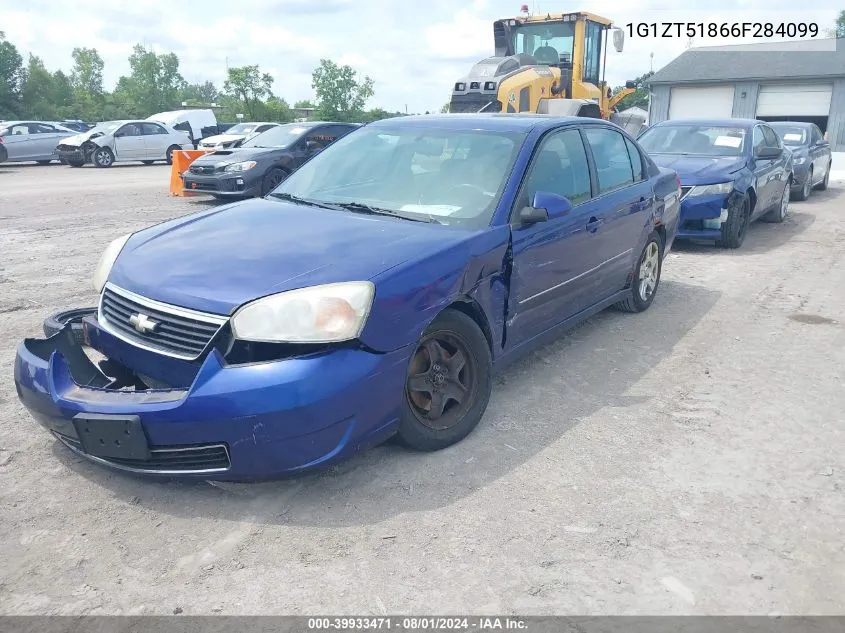 2006 Chevrolet Malibu Lt VIN: 1G1ZT51866F284099 Lot: 39933471