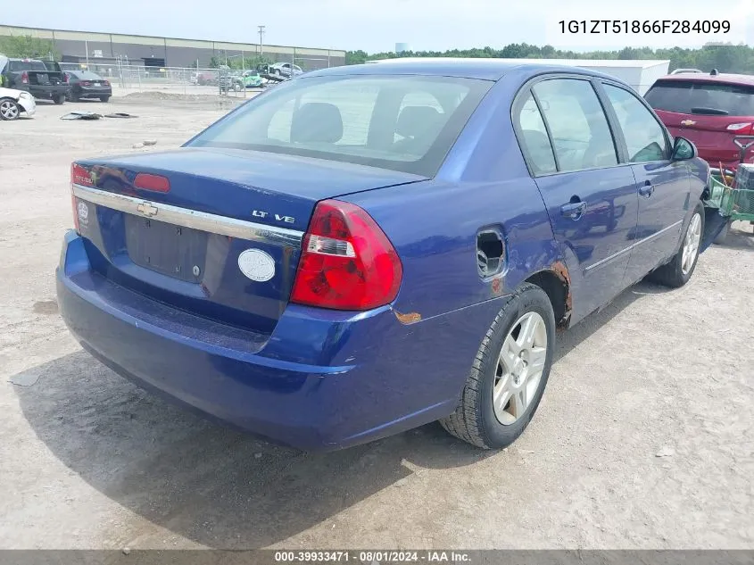 2006 Chevrolet Malibu Lt VIN: 1G1ZT51866F284099 Lot: 39933471