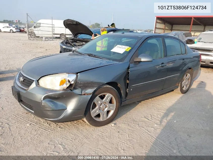 2006 Chevrolet Malibu Lt VIN: 1G1ZT53806F124734 Lot: 39961435