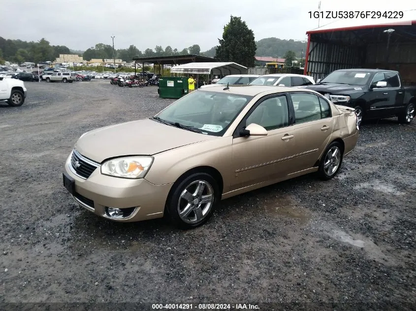 2006 Chevrolet Malibu Ltz VIN: 1G1ZU53876F294229 Lot: 40014291