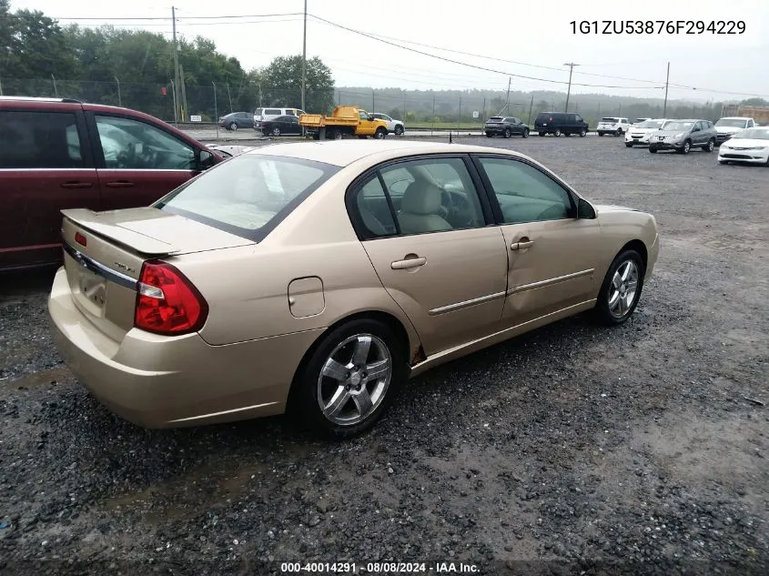 2006 Chevrolet Malibu Ltz VIN: 1G1ZU53876F294229 Lot: 40014291