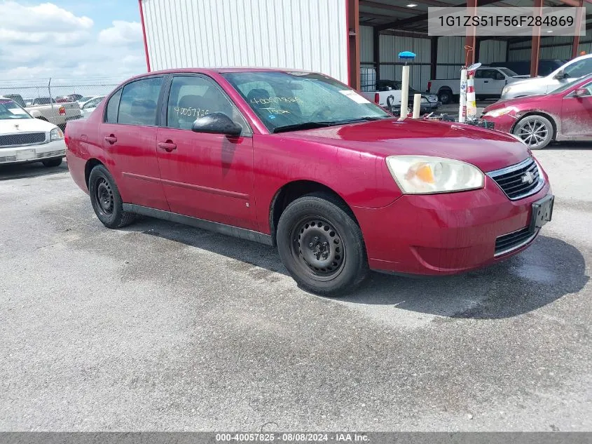 2006 Chevrolet Malibu Ls VIN: 1G1ZS51F56F284869 Lot: 40057825