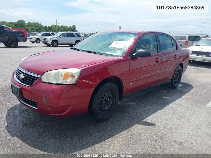 2006 Chevrolet Malibu Ls VIN: 1G1ZS51F56F284869 Lot: 40057825