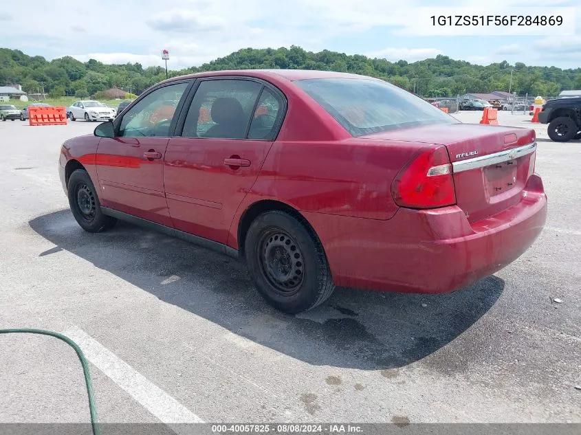 2006 Chevrolet Malibu Ls VIN: 1G1ZS51F56F284869 Lot: 40057825