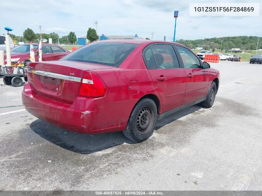 2006 Chevrolet Malibu Ls VIN: 1G1ZS51F56F284869 Lot: 40057825