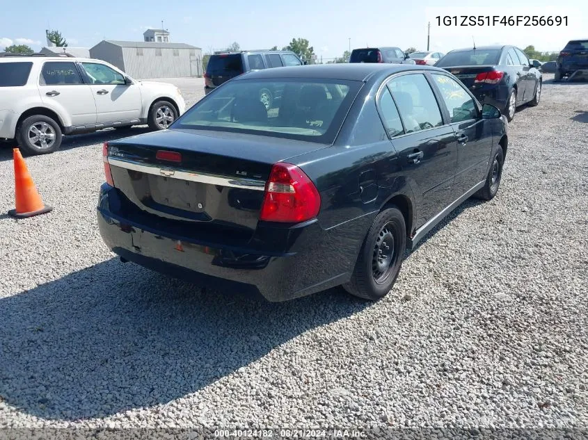 2006 Chevrolet Malibu Ls VIN: 1G1ZS51F46F256691 Lot: 40124182