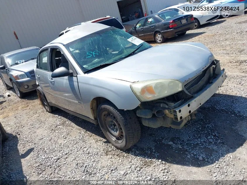 2006 Chevrolet Malibu Ls VIN: 1G1ZS538X6F246424 Lot: 40133662