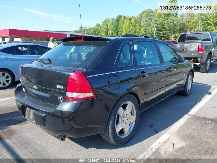 2006 Chevrolet Malibu Maxx Maxx Ss VIN: 1G1ZW63186F286773 Lot: 40135471