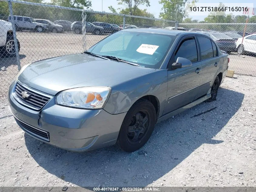 2006 Chevrolet Malibu Lt VIN: 1G1ZT51866F165016 Lot: 40178247