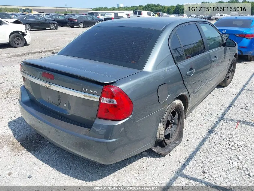 2006 Chevrolet Malibu Lt VIN: 1G1ZT51866F165016 Lot: 40178247