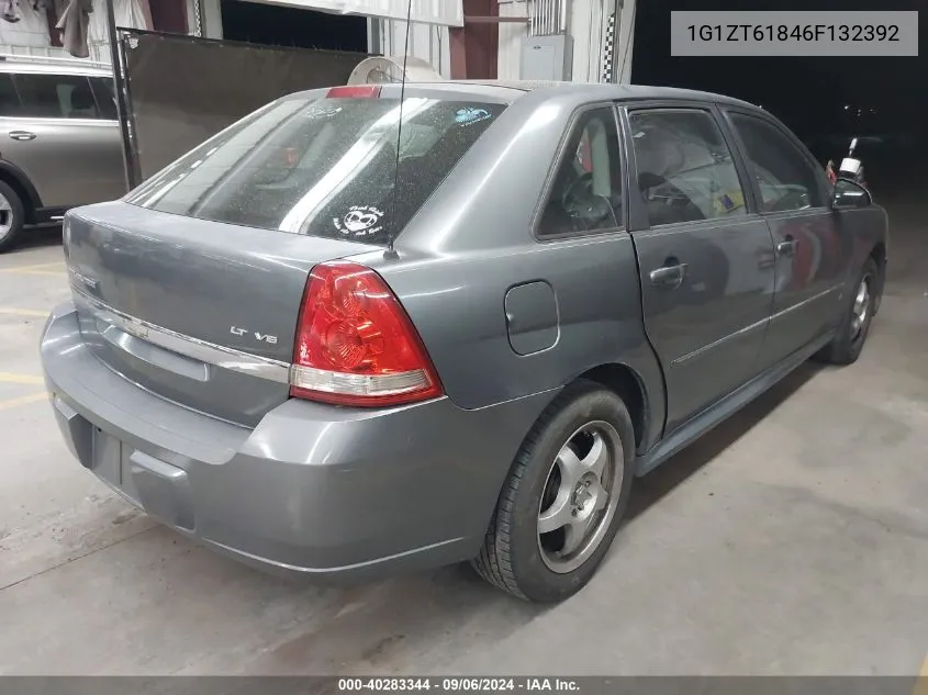 2006 Chevrolet Malibu Maxx Lt VIN: 1G1ZT61846F132392 Lot: 40283344