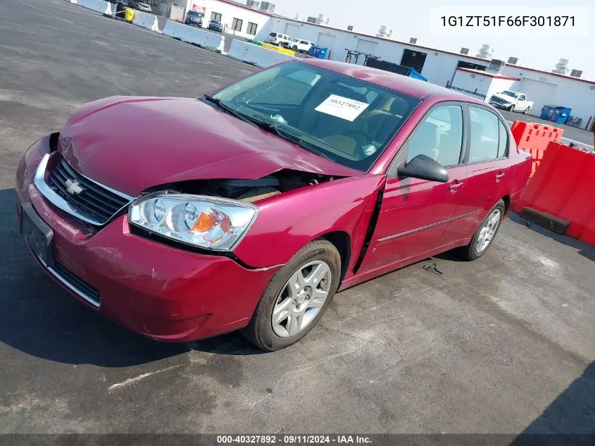 1G1ZT51F66F301871 2006 Chevrolet Malibu Lt