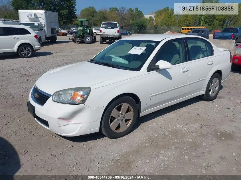 2006 Chevrolet Malibu Lt VIN: 1G1ZT51856F108855 Lot: 40344706