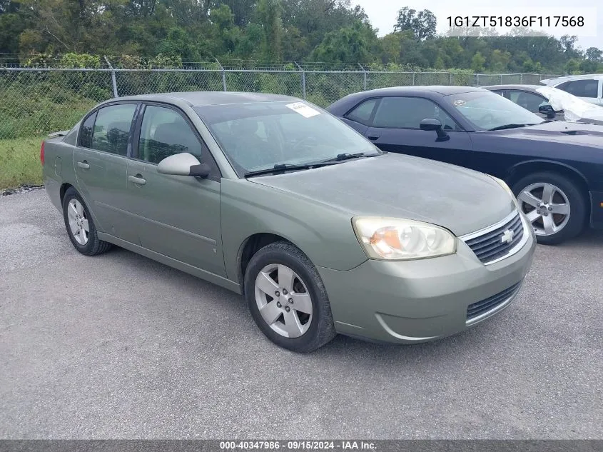 1G1ZT51836F117568 2006 Chevrolet Malibu Lt