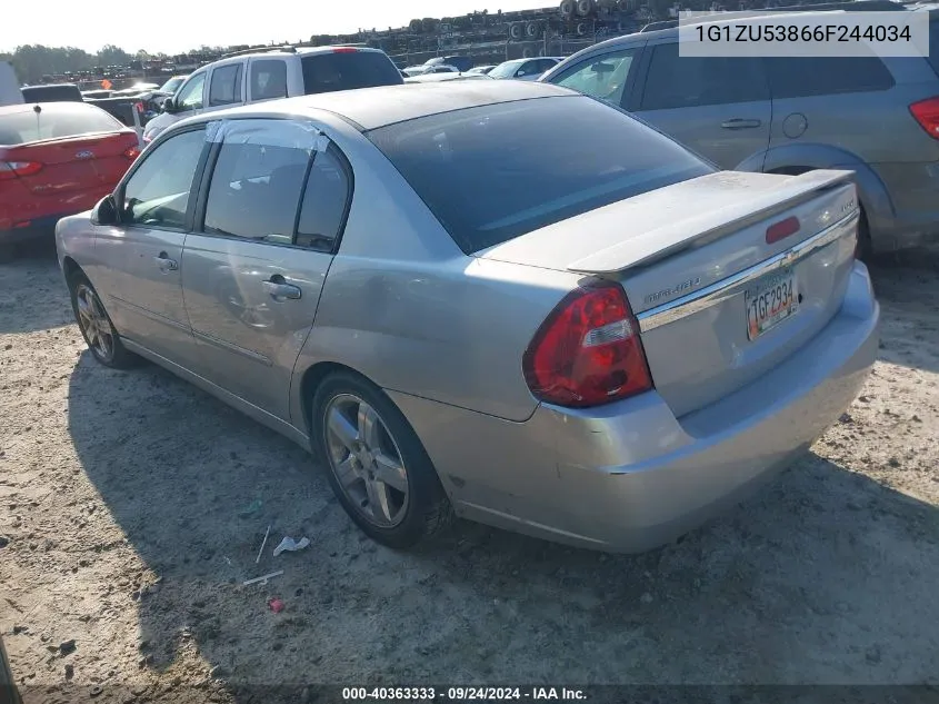 2006 Chevrolet Malibu Ltz VIN: 1G1ZU53866F244034 Lot: 40363333