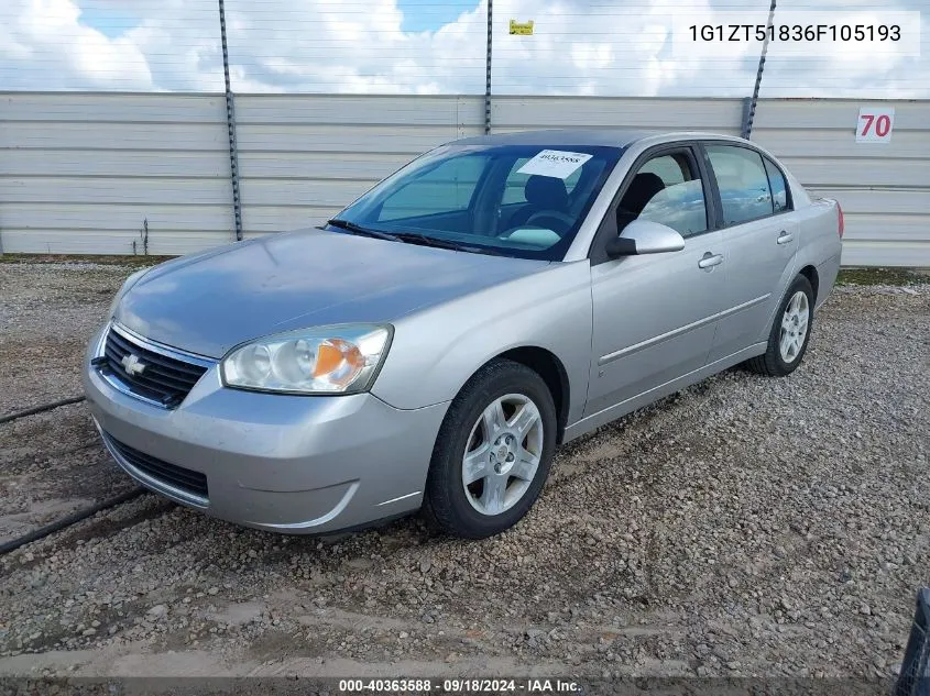 1G1ZT51836F105193 2006 Chevrolet Malibu Lt