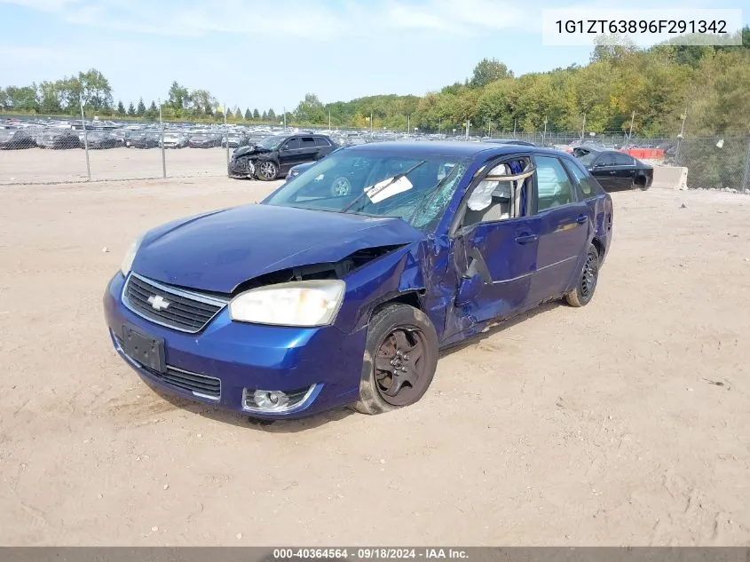 2006 Chevrolet Malibu Maxx Lt VIN: 1G1ZT63896F291342 Lot: 40364564