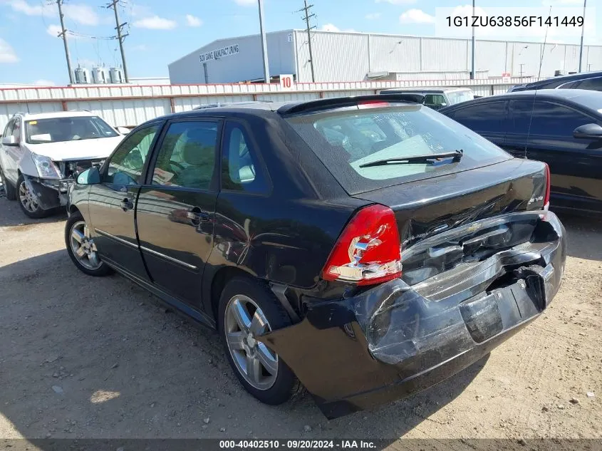 2006 Chevrolet Malibu Maxx Ltz VIN: 1G1ZU63856F141449 Lot: 40402510