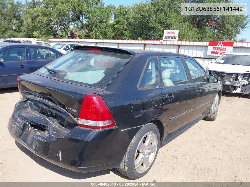 2006 Chevrolet Malibu Maxx Ltz VIN: 1G1ZU63856F141449 Lot: 40402510