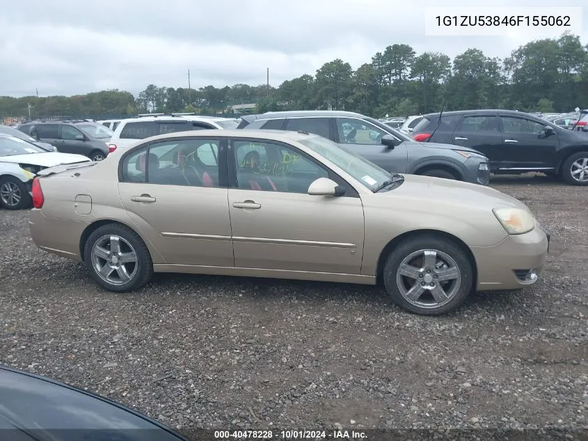 2006 Chevrolet Malibu Ltz VIN: 1G1ZU53846F155062 Lot: 40478228