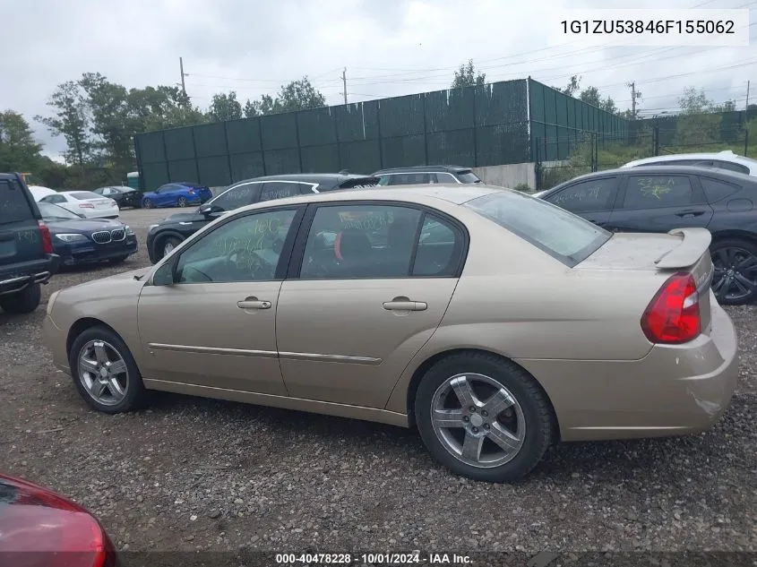 2006 Chevrolet Malibu Ltz VIN: 1G1ZU53846F155062 Lot: 40478228