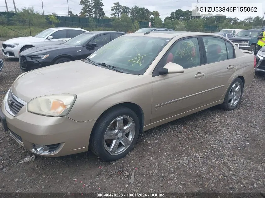 2006 Chevrolet Malibu Ltz VIN: 1G1ZU53846F155062 Lot: 40478228