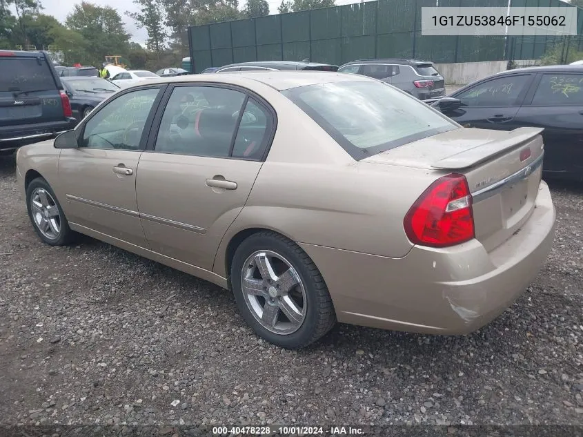 2006 Chevrolet Malibu Ltz VIN: 1G1ZU53846F155062 Lot: 40478228