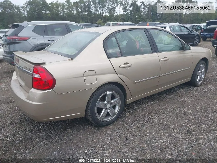 2006 Chevrolet Malibu Ltz VIN: 1G1ZU53846F155062 Lot: 40478228