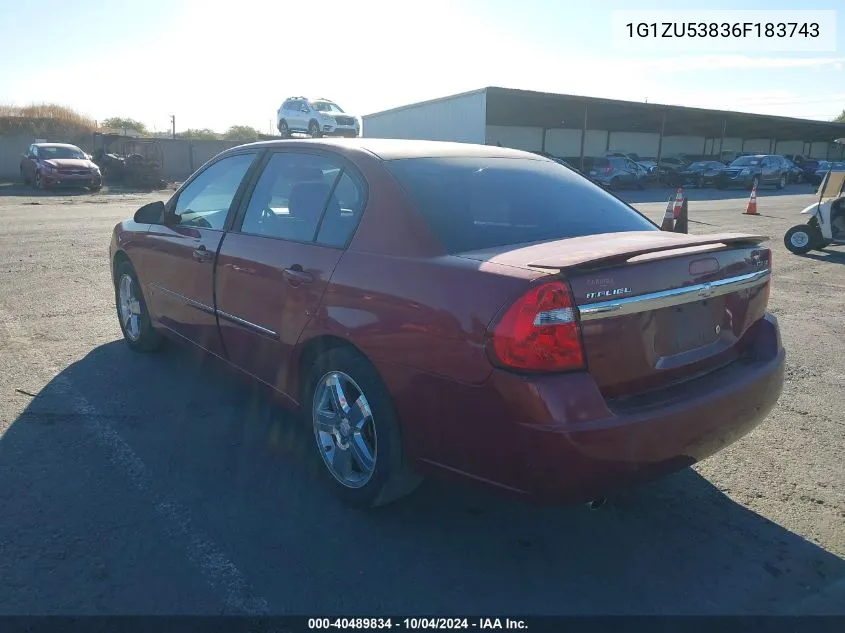 1G1ZU53836F183743 2006 Chevrolet Malibu Ltz