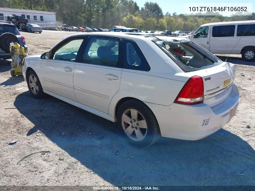 2006 Chevrolet Malibu Maxx Lt VIN: 1G1ZT61846F106052 Lot: 40608019