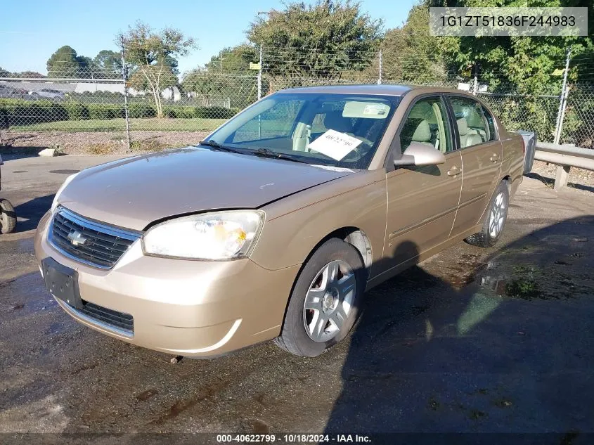 1G1ZT51836F244983 2006 Chevrolet Malibu Lt