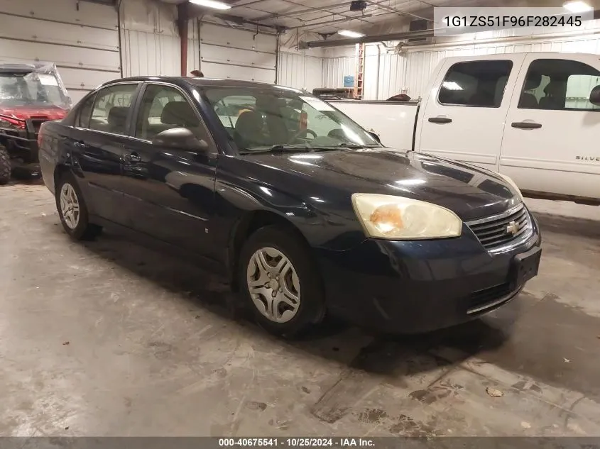 2006 Chevrolet Malibu Ls VIN: 1G1ZS51F96F282445 Lot: 40675541