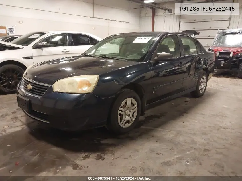 2006 Chevrolet Malibu Ls VIN: 1G1ZS51F96F282445 Lot: 40675541