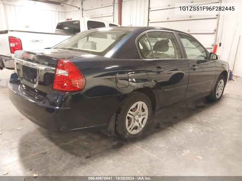 2006 Chevrolet Malibu Ls VIN: 1G1ZS51F96F282445 Lot: 40675541