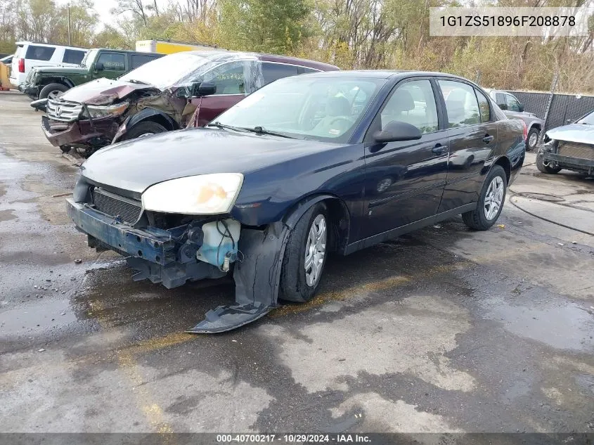 2006 Chevrolet Malibu Ls VIN: 1G1ZS51896F208878 Lot: 40700217