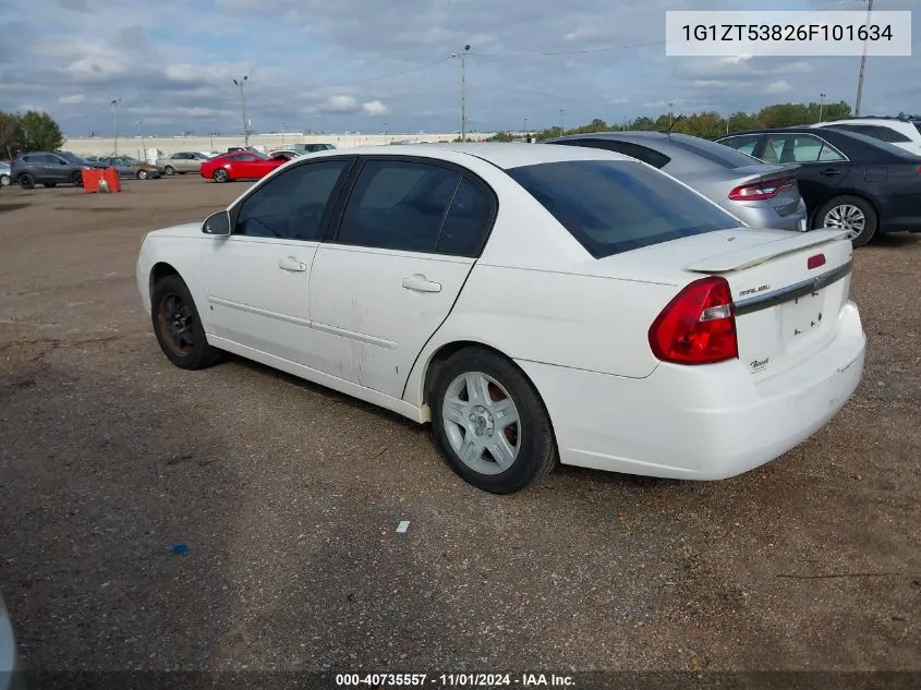 2006 Chevrolet Malibu Lt VIN: 1G1ZT53826F101634 Lot: 40735557