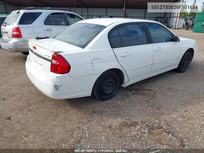 2006 Chevrolet Malibu Lt VIN: 1G1ZT53826F101634 Lot: 40735557