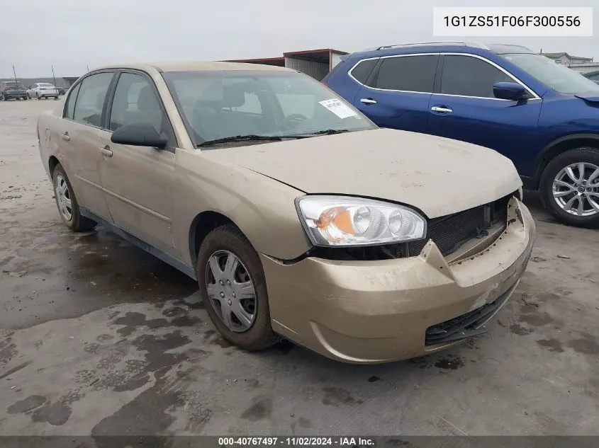 2006 Chevrolet Malibu Ls VIN: 1G1ZS51F06F300556 Lot: 40767497