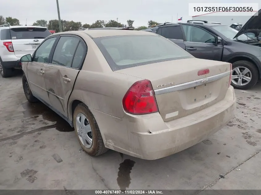 2006 Chevrolet Malibu Ls VIN: 1G1ZS51F06F300556 Lot: 40767497