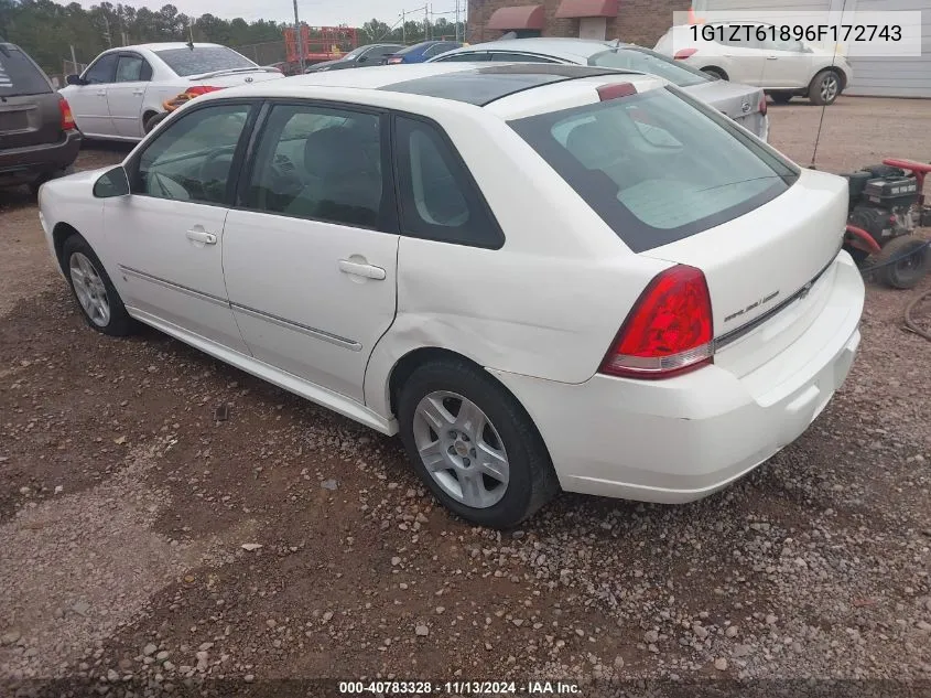 2006 Chevrolet Malibu Maxx Lt VIN: 1G1ZT61896F172743 Lot: 40783328