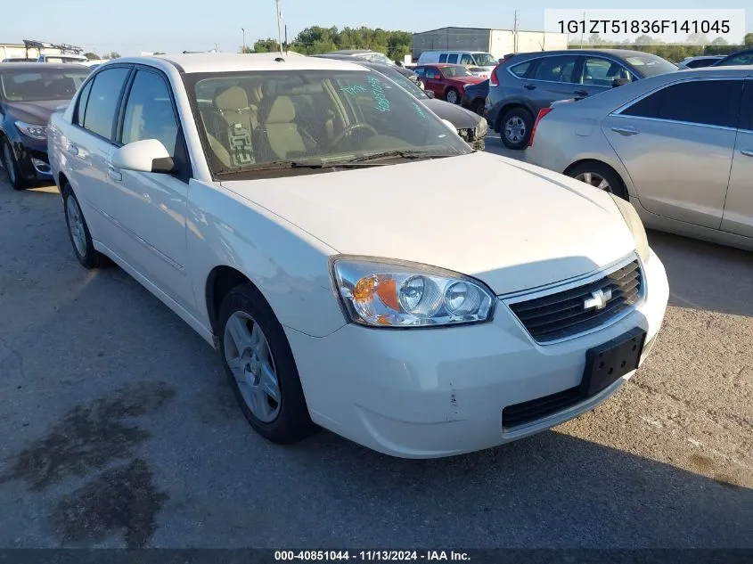 2006 Chevrolet Malibu Lt VIN: 1G1ZT51836F141045 Lot: 40851044