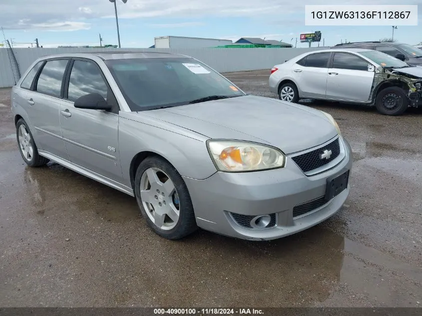 2006 Chevrolet Malibu Maxx Ss VIN: 1G1ZW63136F112867 Lot: 40900100